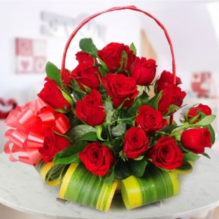 Make Her Day - 12 Stems Basket